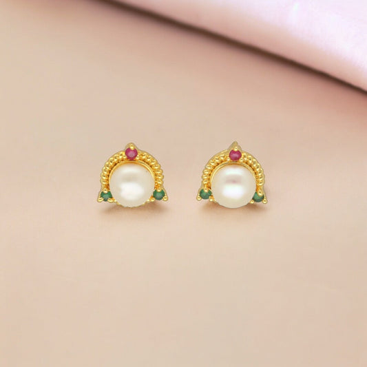 J Pearls Baani Pearl Earrings - Swadesiicart