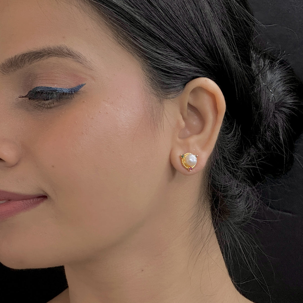 J Pearls Baani Pearl Earrings - Swadesiicart