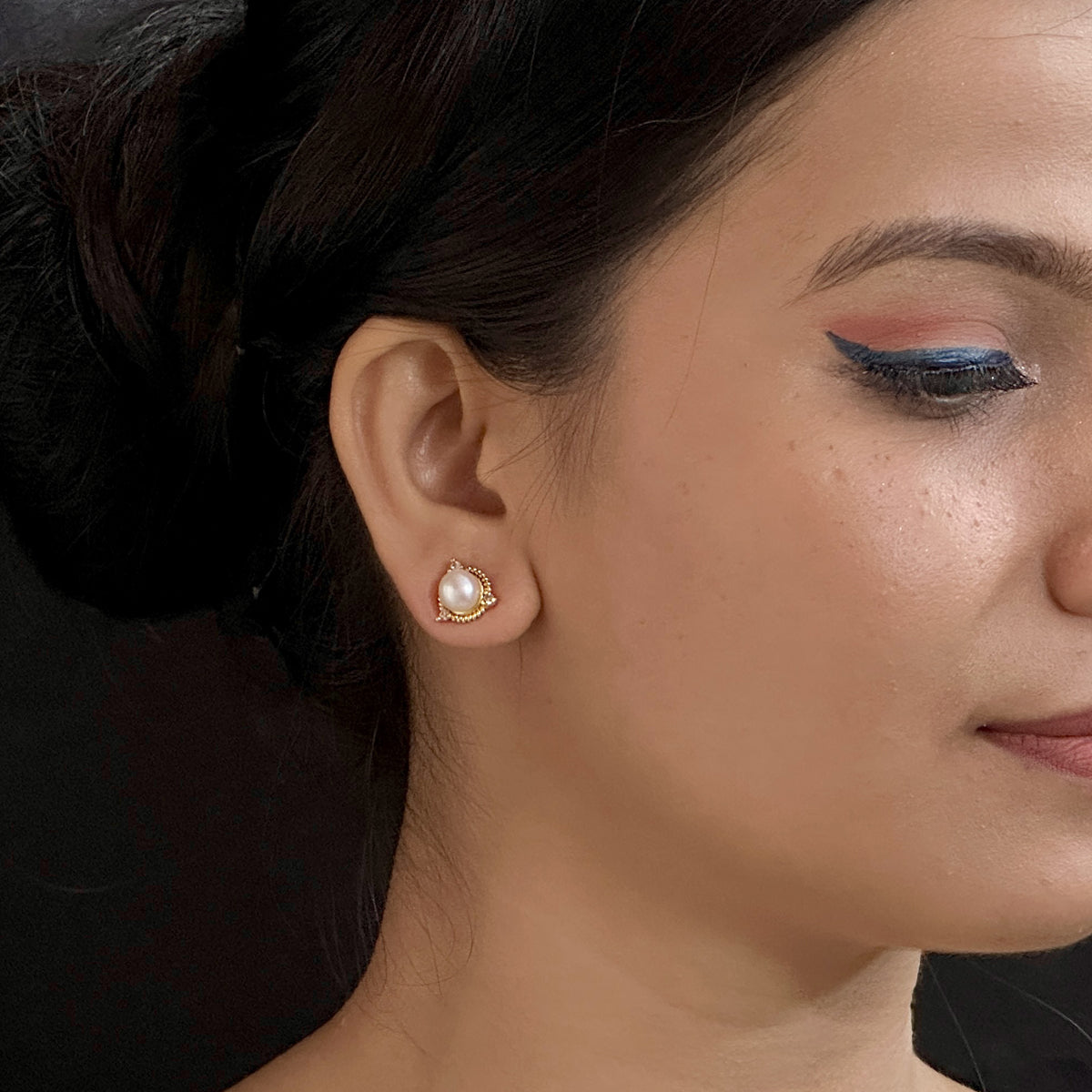 J Pearls Babita Pearl Earrings - Swadesiicart
