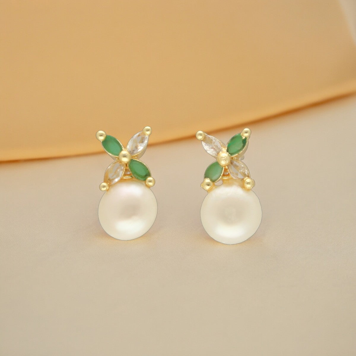 J Pearls Baheera Pearl Earrings - Swadesiicart