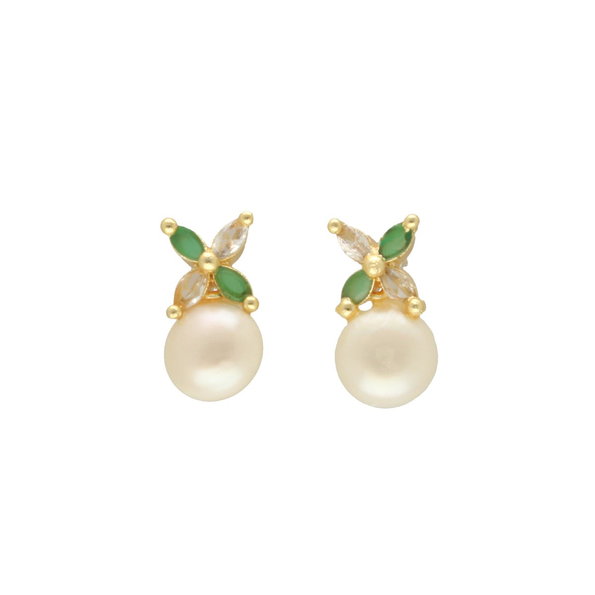 J Pearls Baheera Pearl Earrings - Swadesiicart