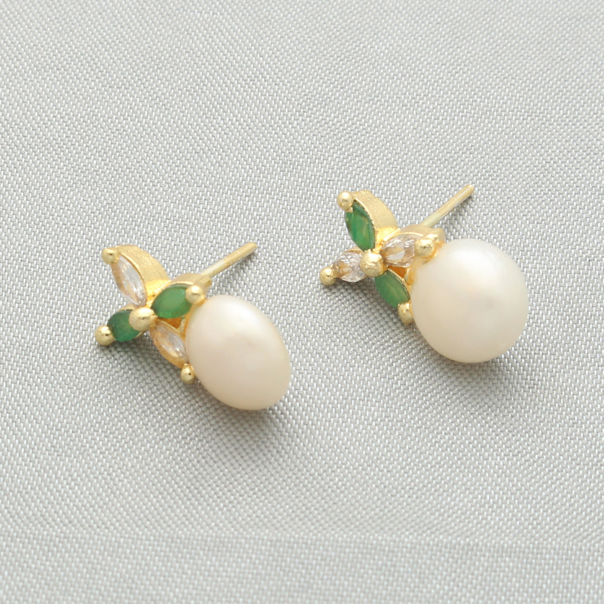 J Pearls Baheera Pearl Earrings - Swadesiicart