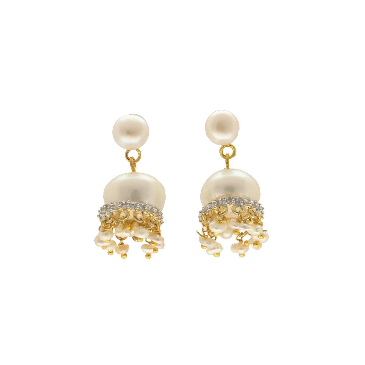 J Pearls Daksina Pearl Earrings - Swadesiicart