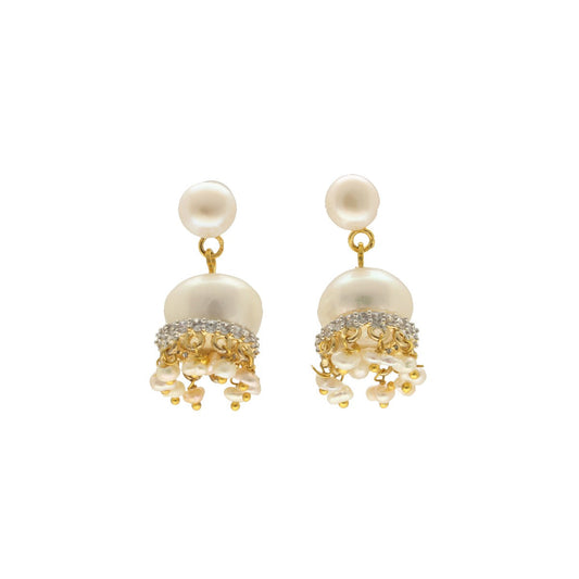 J Pearls Daksina Pearl Earrings - Swadesiicart