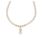 J Pearls Amazing Drop Pearl Set - Real Pearl Jewelry - Swadesiicart