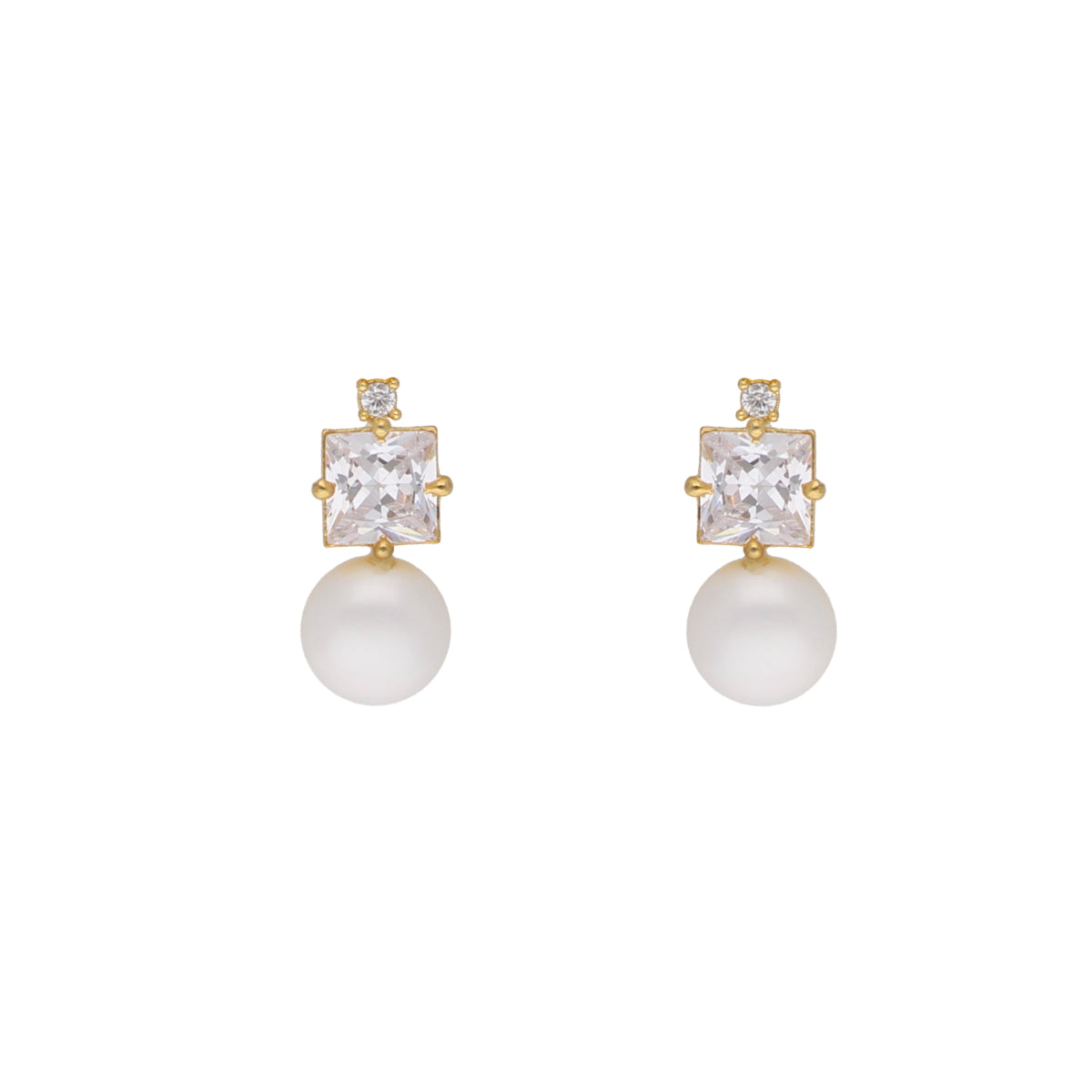 J Pearls Amazing Drop Pearl Set - Real Pearl Jewelry - Swadesiicart