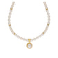 J Pearls Single String Fashionable Pearl Set - Real Pearl Jewelry - Swadesiicart