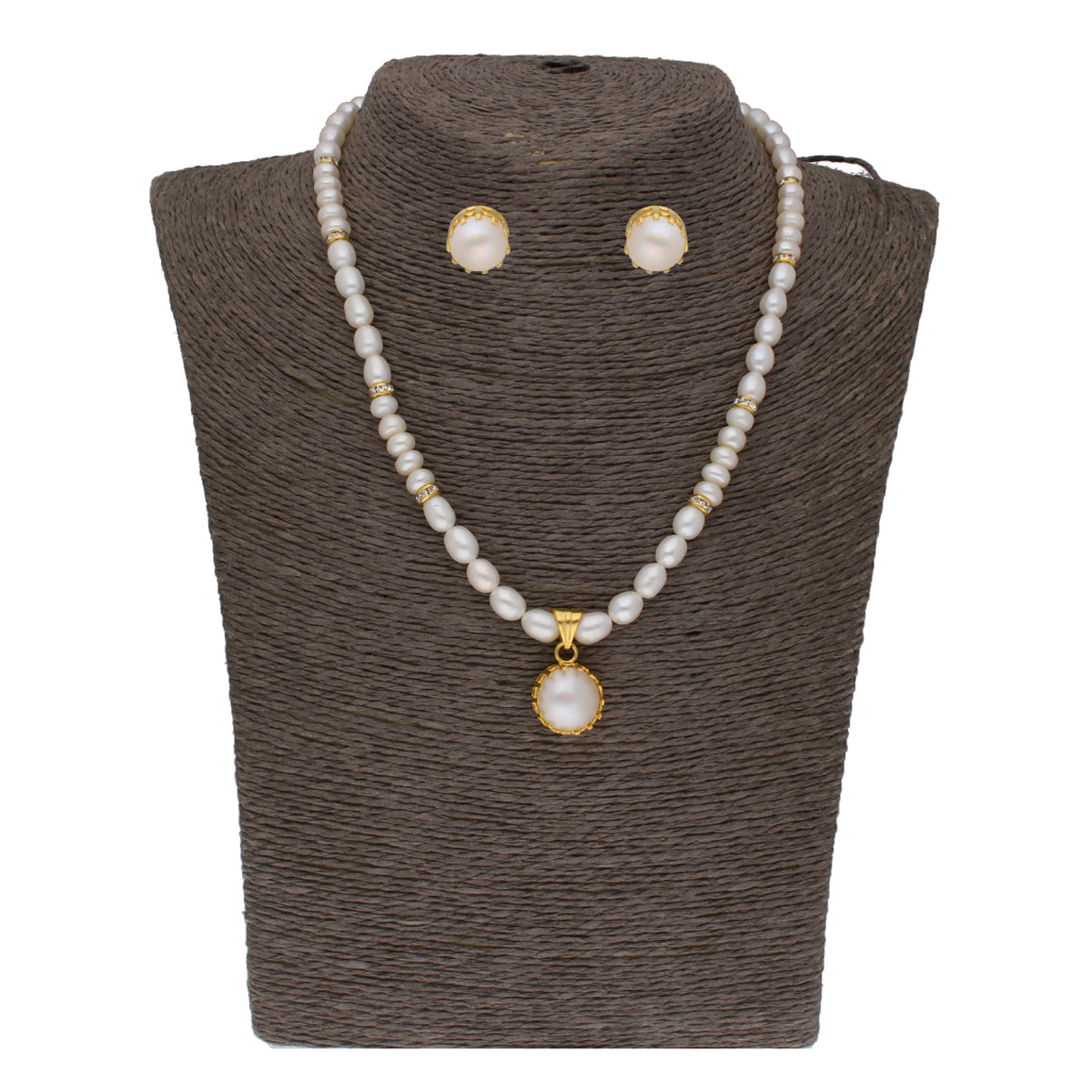 J Pearls Single String Fashionable Pearl Set - Real Pearl Jewelry - J Pearls