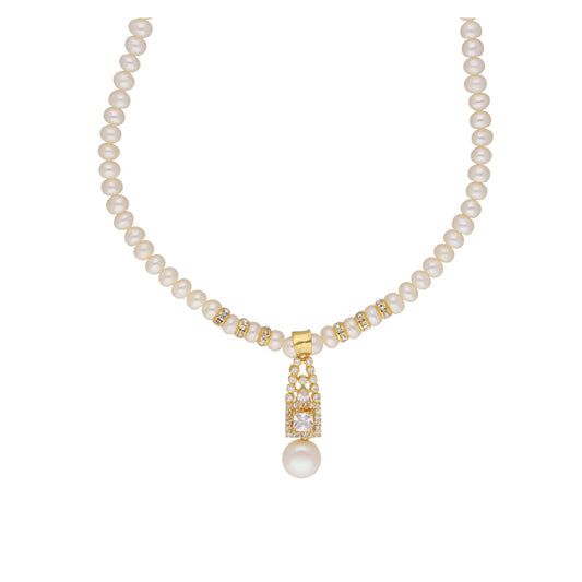 J Pearls Exclusive Pearl Set - Real Pearl Jewelry - Swadesiicart