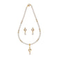 J Pearls Shine Pearl Set - Real Pearl Jewelry - Swadesiicart