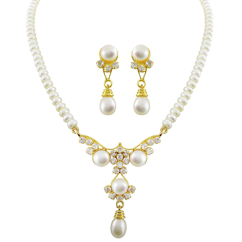 J Pearls Sanjitha Pearl Set - Real Pearl Jewelry - J Pearls