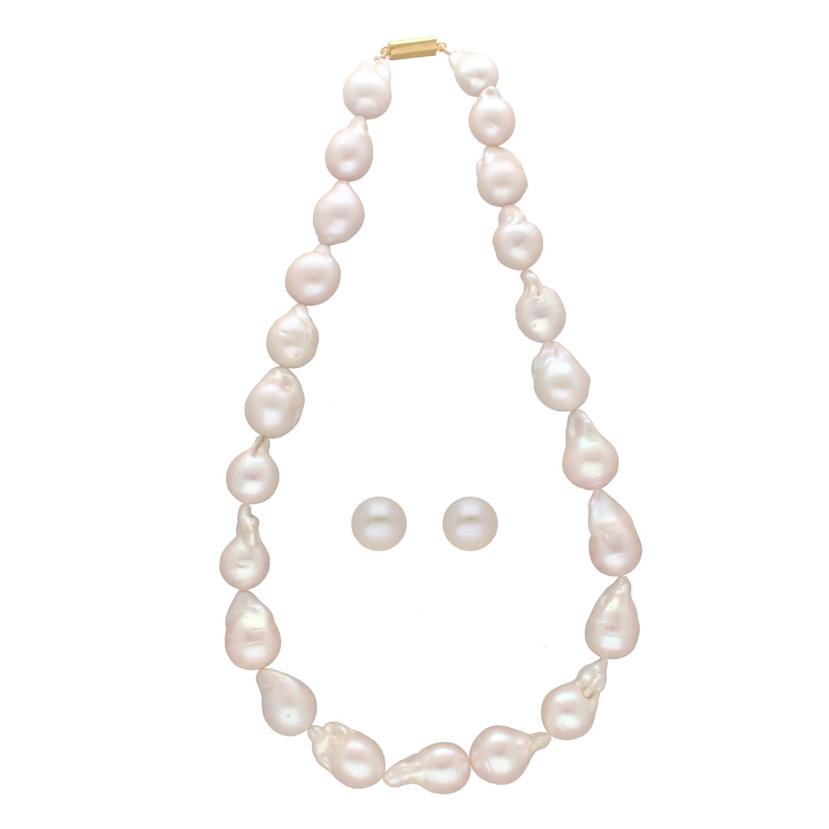J Pearls Ehani 1 Line Baroque Pearl Necklaces | Swadesiicart