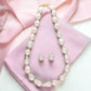 J Pearls Ehani 1 Line Baroque Pearl Necklaces | Swadesiicart