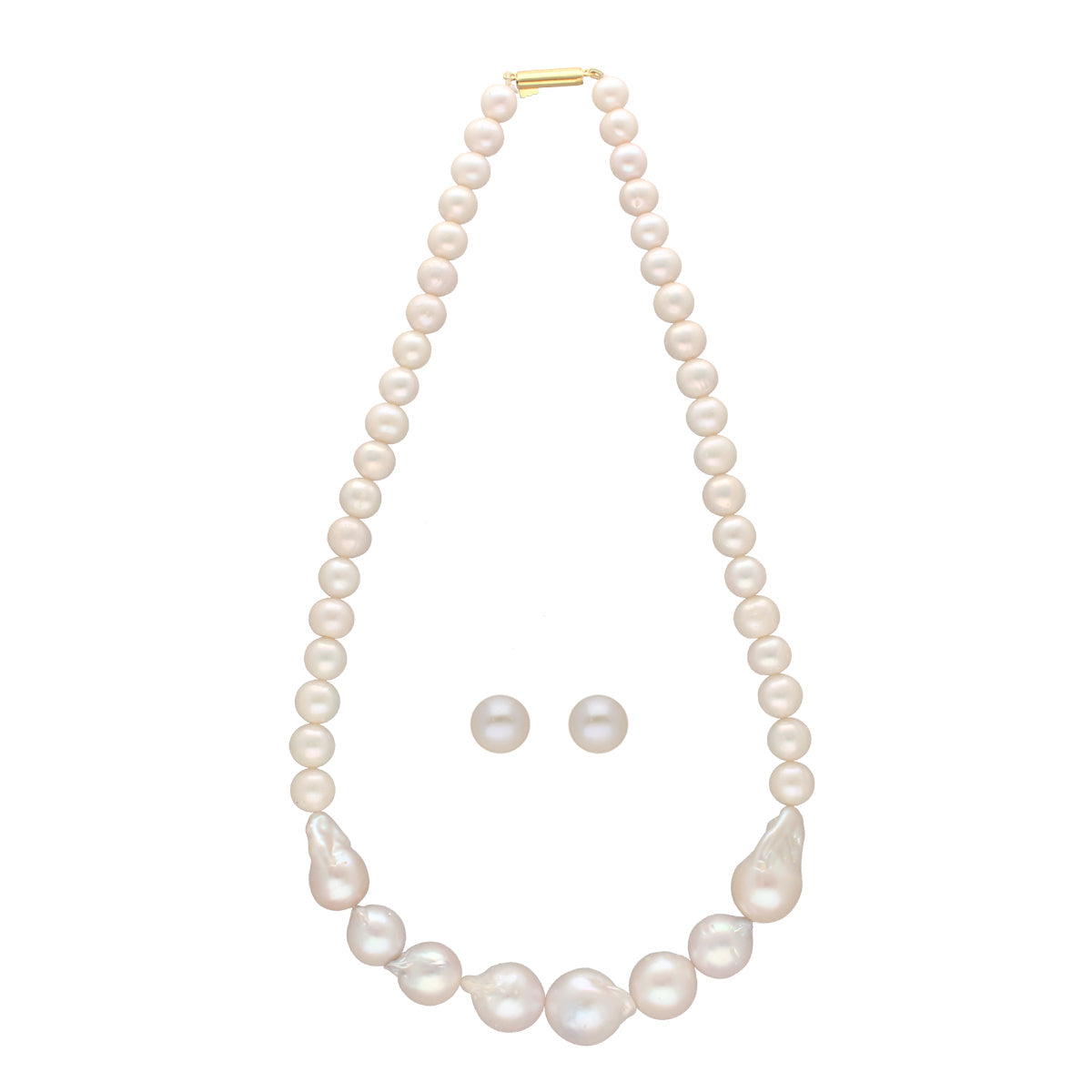 J Pearls Falak 1 Line Baroque Pearl Necklaces | Swadesiicart