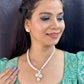 J Pearls Nisha 1 Line Round Pearl Necklaces | Swadesiicart