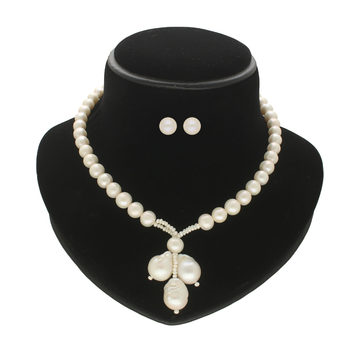 J Pearls Nisha 1 Line Round Pearl Necklaces | Swadesiicart
