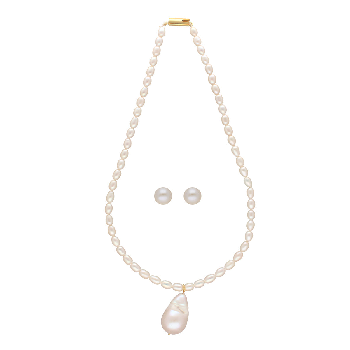 J Pearls Zora 1 Line Pearl Necklaces | Swadesiicart