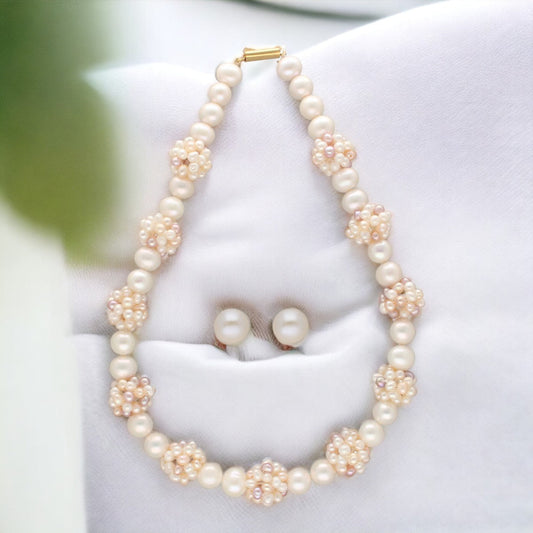 J Pearls Zarna 1 Line Pearl Necklaces | Swadesiicart