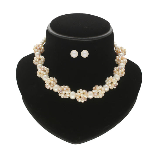 J Pearls Sarah 1 Line Pearl Necklaces | Swadesiicart