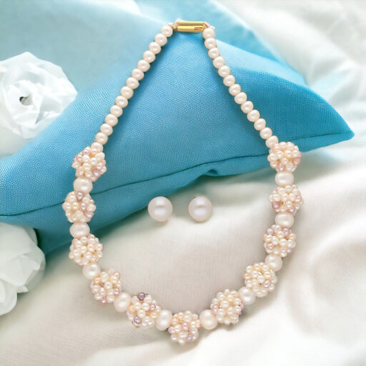 J Pearls Sarah 1 Line Pearl Necklaces | Swadesiicart