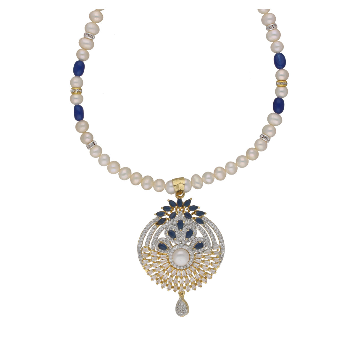 J Pearls Dakshita 1 Line Pearl Sets - Real Pearl Jewelry - Swadesiicart