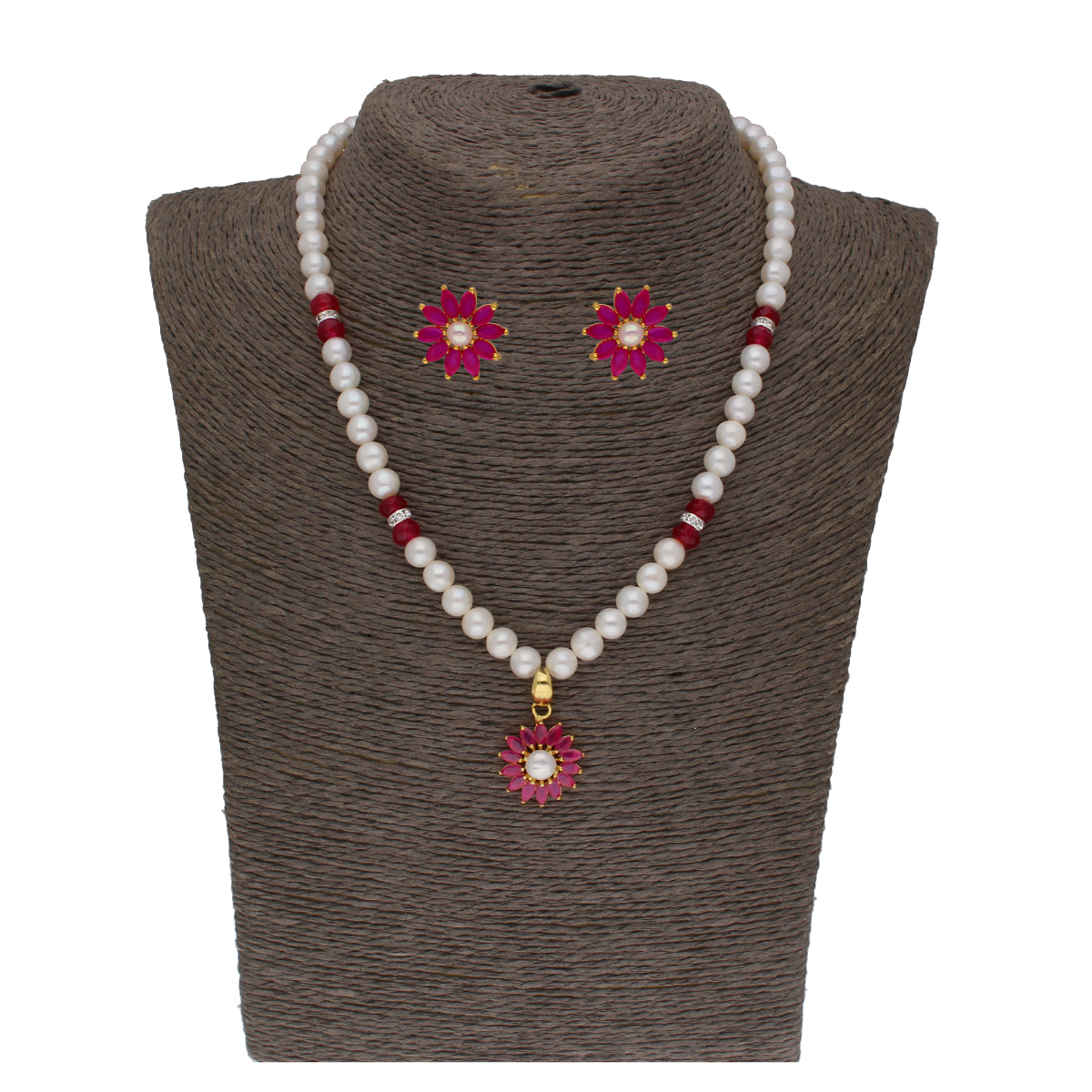 J Pearls Navishka 1 Line Pearl Sets - Real Pearl Jewelry - J Pearls