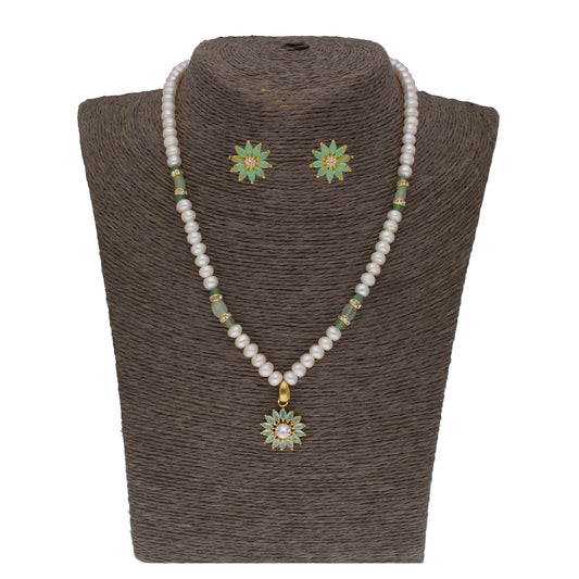 J Pearls Babita 1 Line Pearl Sets - Real Pearl Jewelry - J Pearls