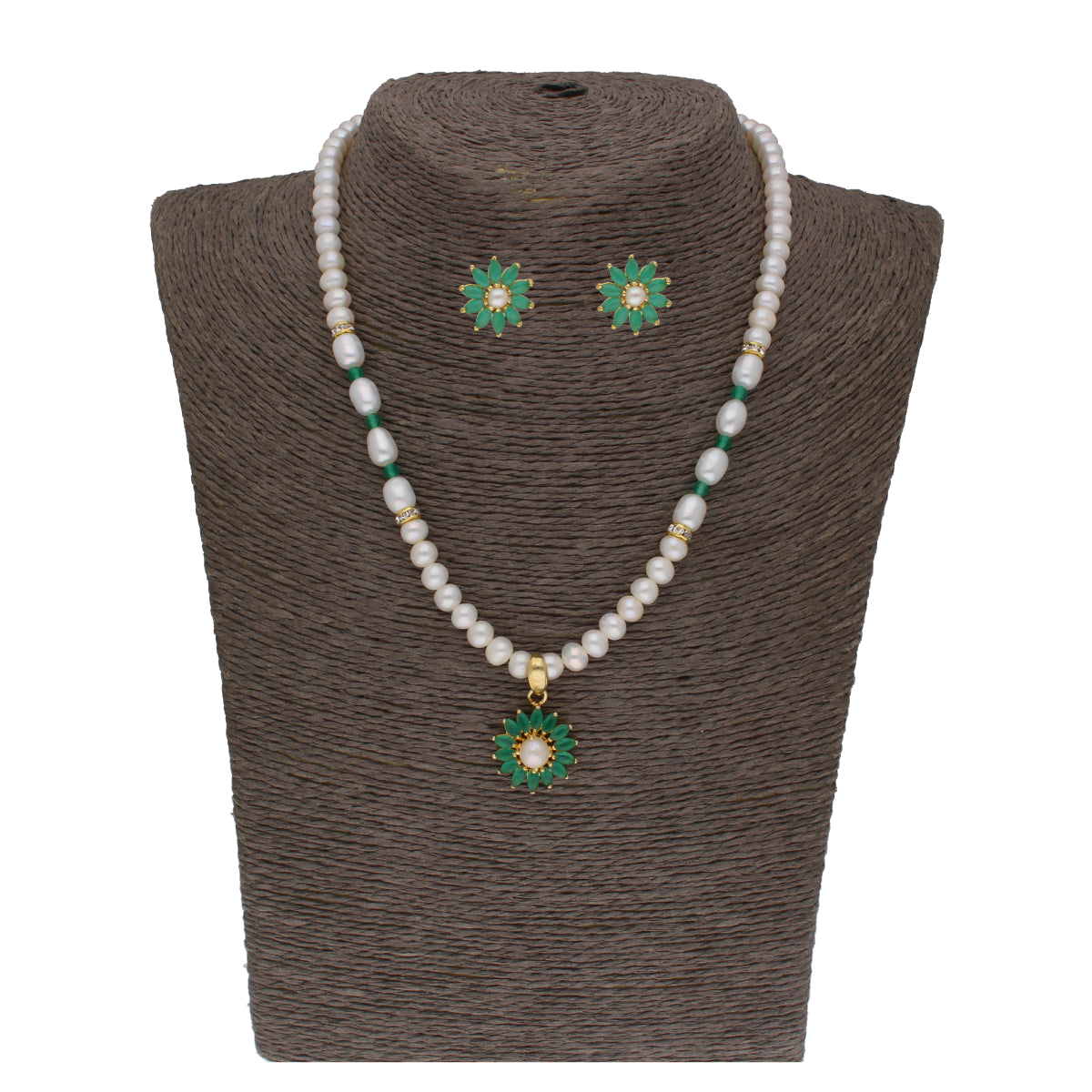 J Pearls Bahupuspa 1 Line Pearl Sets - Real Pearl Jewelry - J Pearls