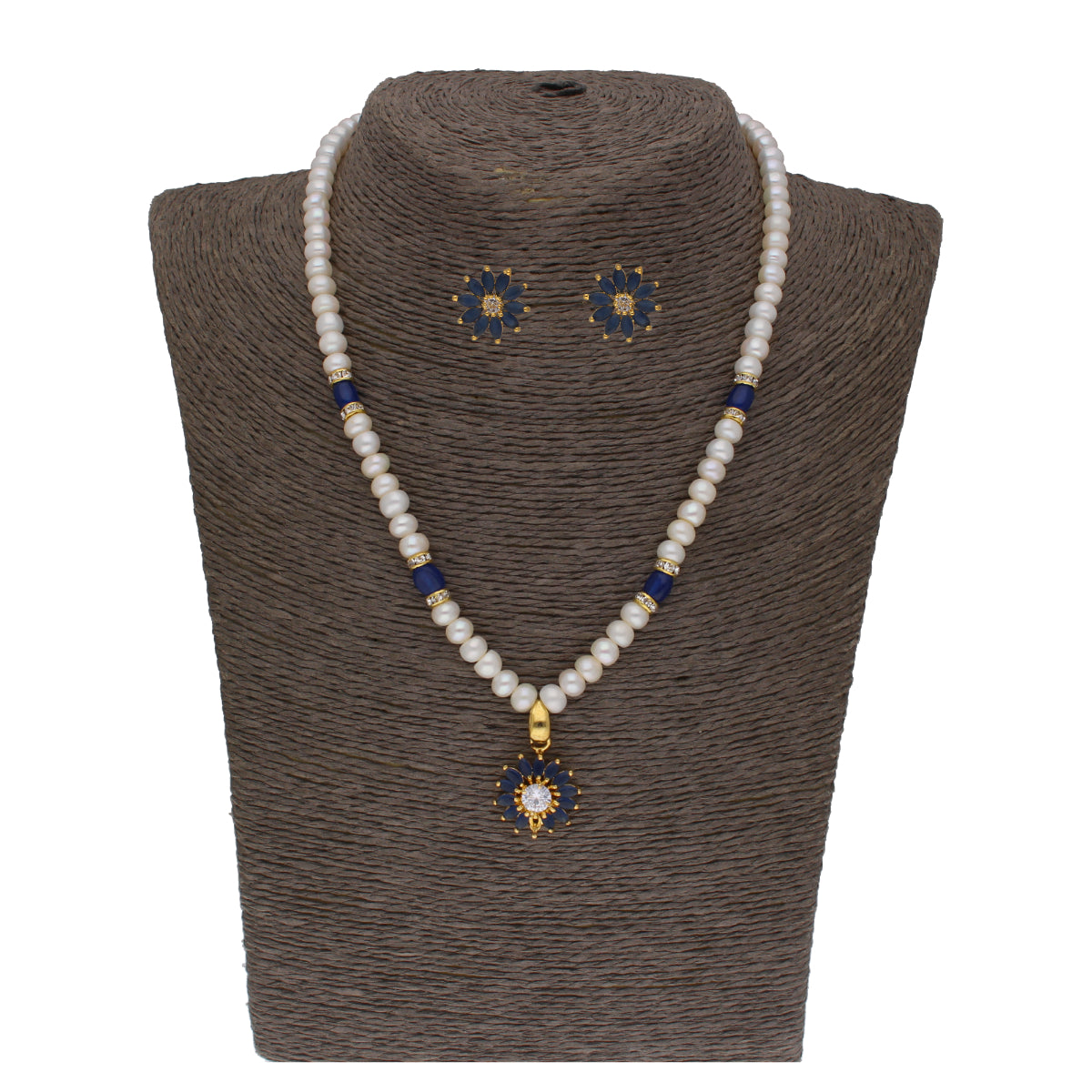 J Pearls Eeshika 1 Line Pearl Sets - Real Pearl Jewelry - J Pearls