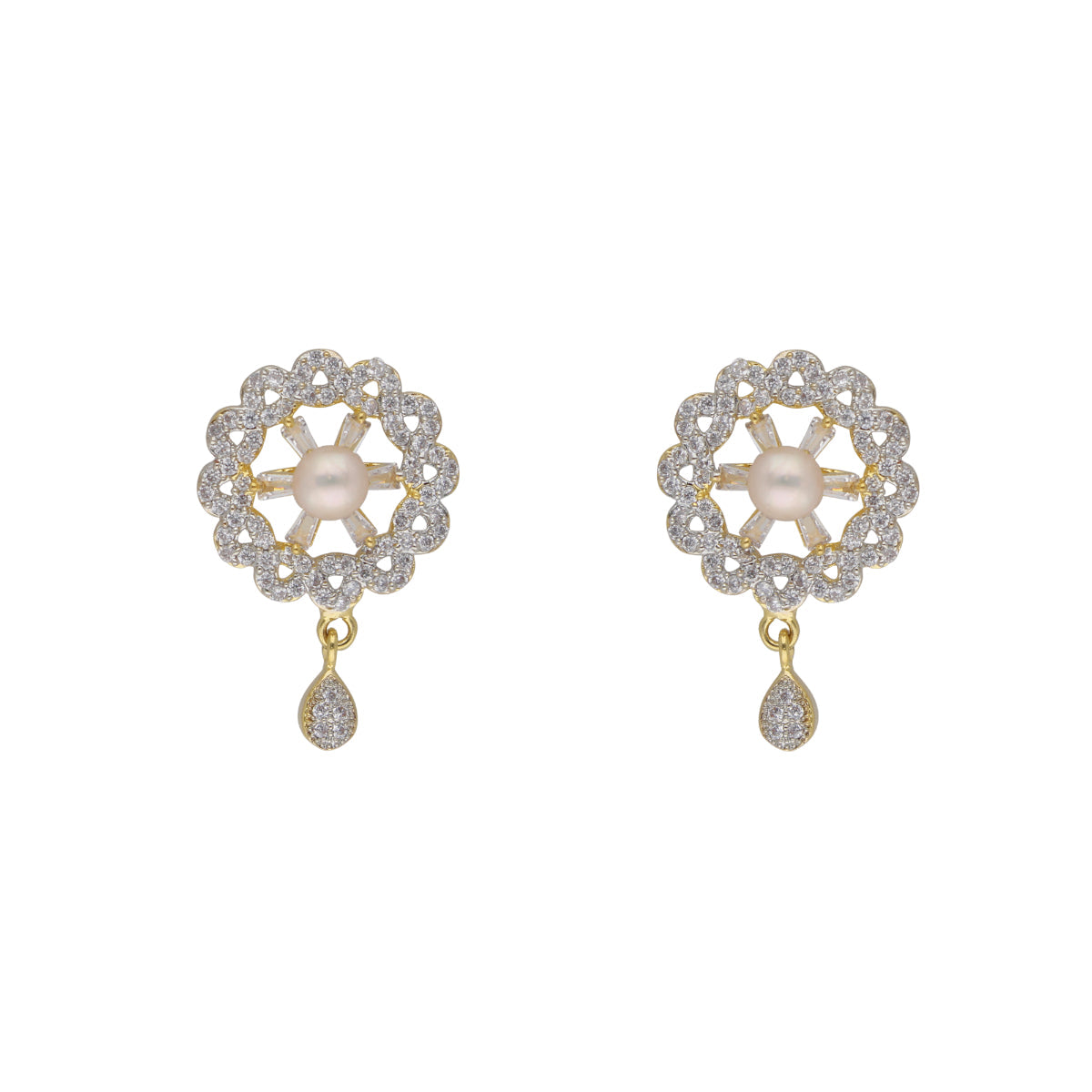 J Pearls Gianna 1 Line Pearl Sets - Real Pearl Jewelry - Swadesiicart