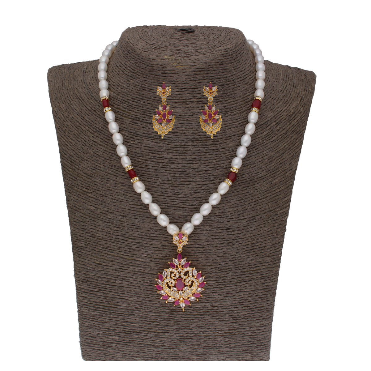 J Pearls Dheeksha 1 Line Pearl Sets - Real Pearl Jewelry - J Pearls