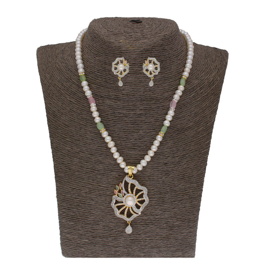 J Pearls Dheivavadivu 1 Line Pearl Sets - Real Pearl Jewelry - J Pearls