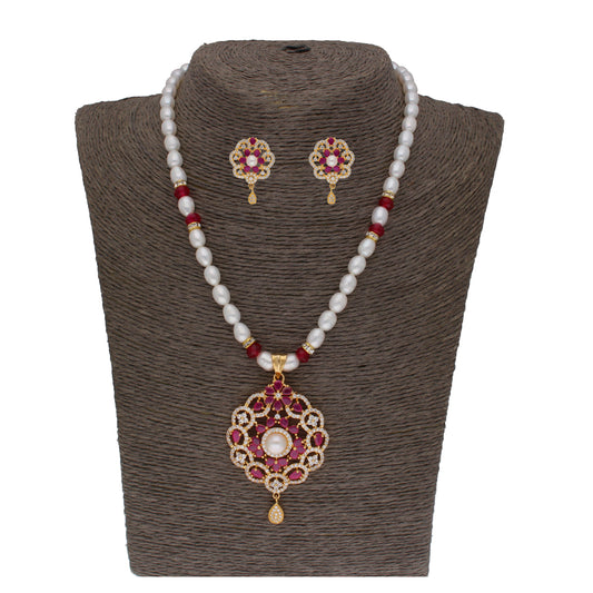 J Pearls Krishna 1 Line Pearl Sets - Real Pearl Jewelry - J Pearls