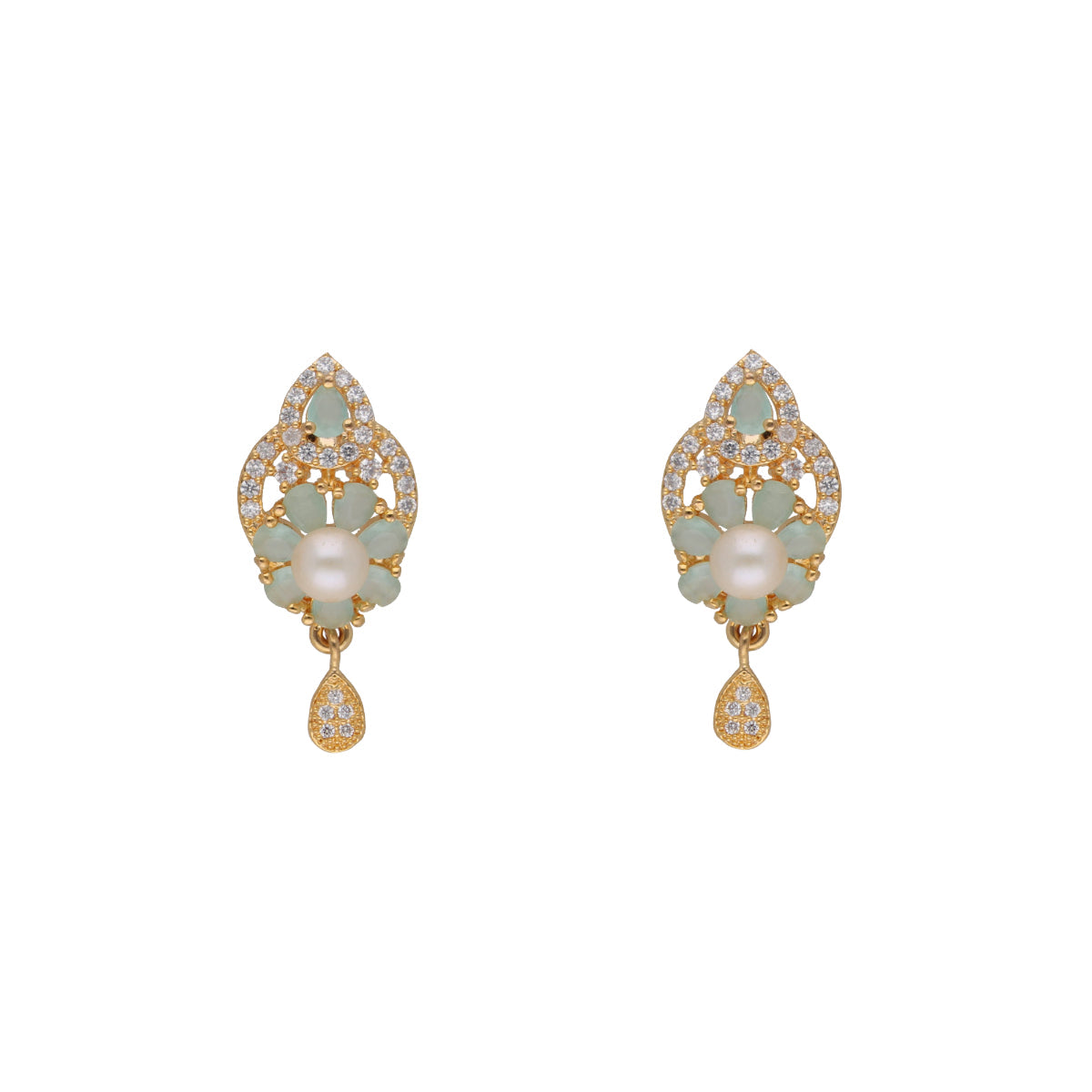 J Pearls Jhanvi 1 Line Pearl Sets - Real Pearl Jewelry - Swadesiicart