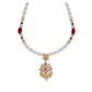 J Pearls Fritha 1 Line Pearl Sets - Real Pearl Jewelry - Swadesiicart