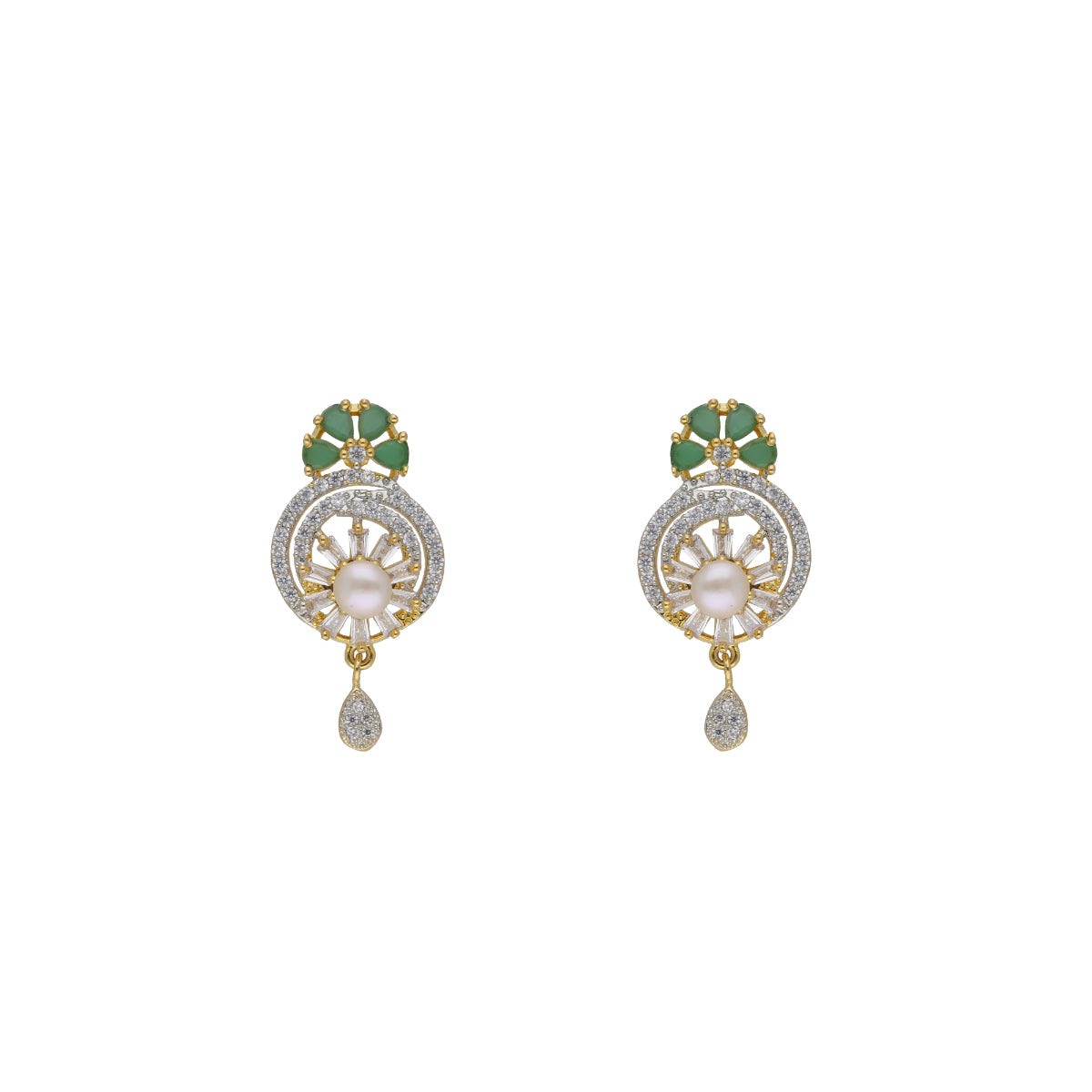 J Pearls Naira 1 Line Pearl Sets - Real Pearl Jewelry - Swadesiicart