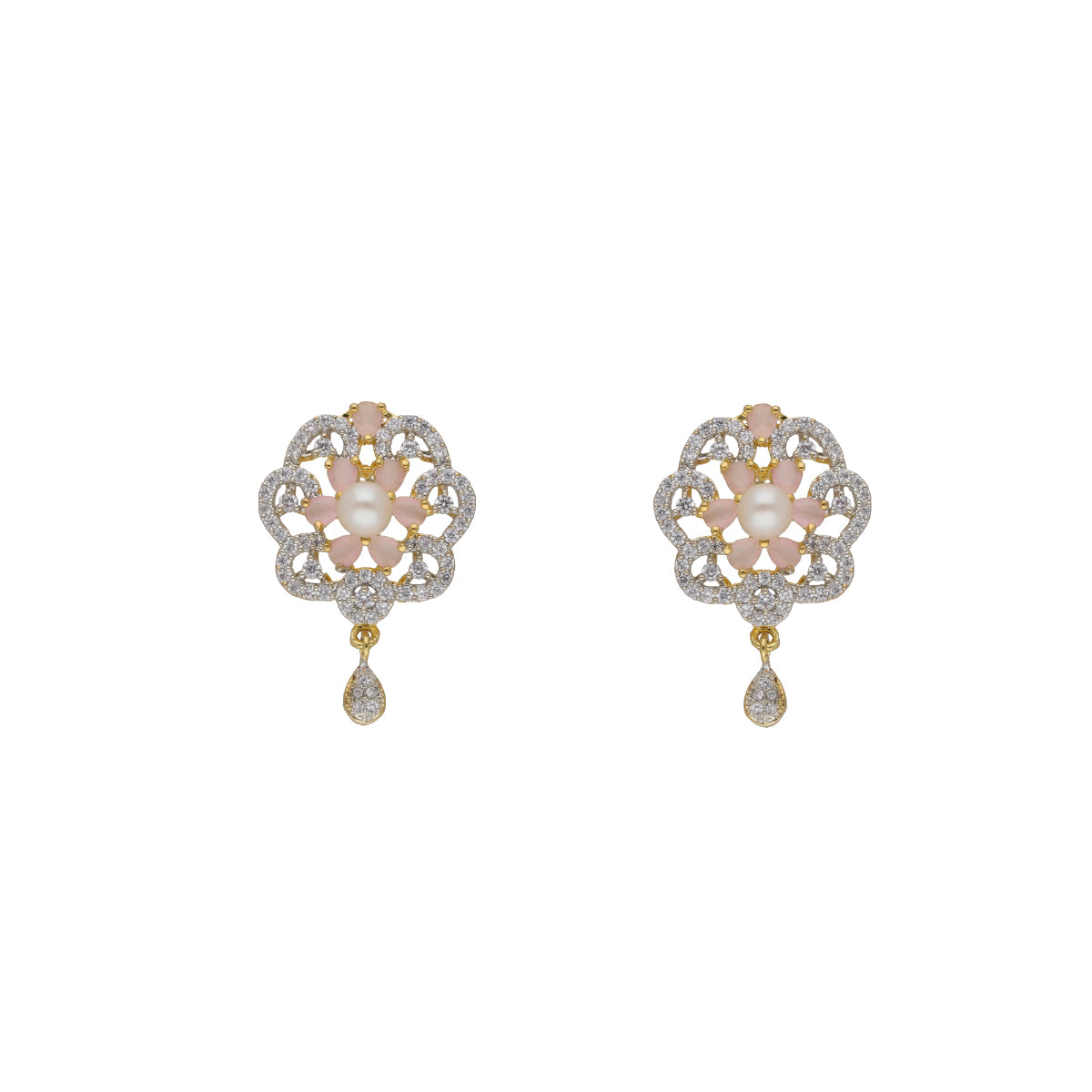 J Pearls Hemal 1 Line Pearl Sets - Real Pearl Jewelry - Swadesiicart