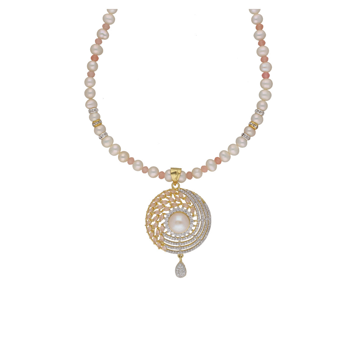 J Pearls Freya 1 Line Pearl Sets - Real Pearl Jewelry - Swadesiicart