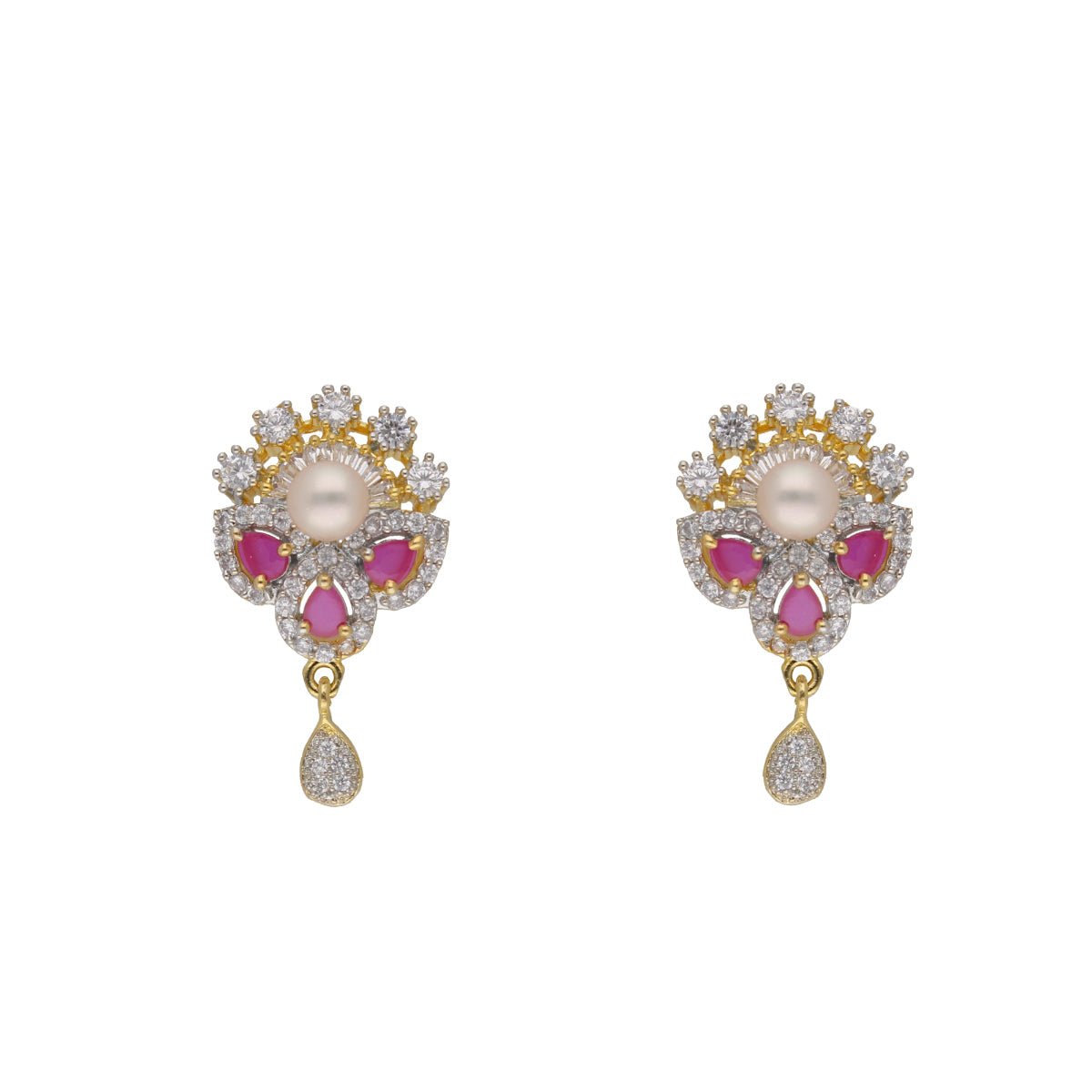 J Pearls Fatehjit 1 Line Pearl Sets - Real Pearl Jewelry - Swadesiicart
