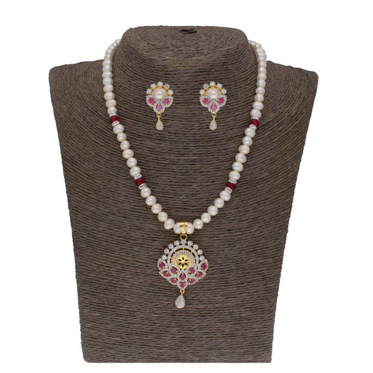 J Pearls Fatehjit 1 Line Pearl Sets - Real Pearl Jewelry - J Pearls
