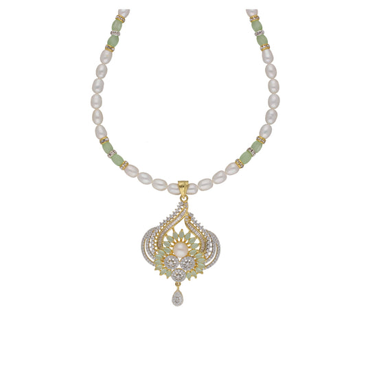 J Pearls Dhavni 1 Line Pearl Sets - Real Pearl Jewelry - Swadesiicart