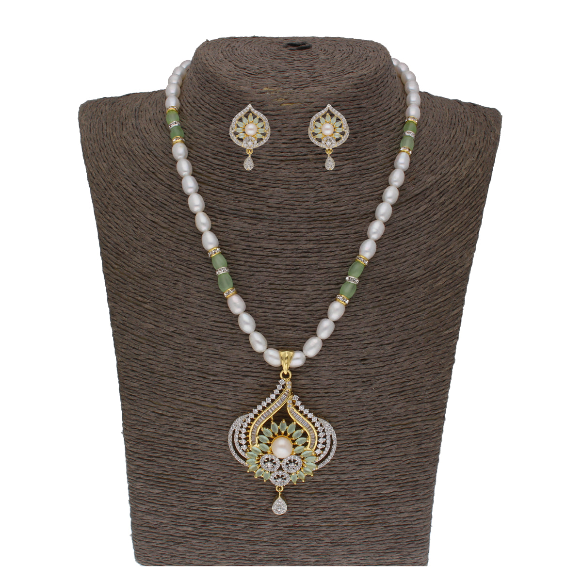 J Pearls Dhavni 1 Line Pearl Sets - Real Pearl Jewelry - J Pearls