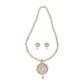 J Pearls Baani 1 Line Pearl Sets - Real Pearl Jewelry - Swadesiicart