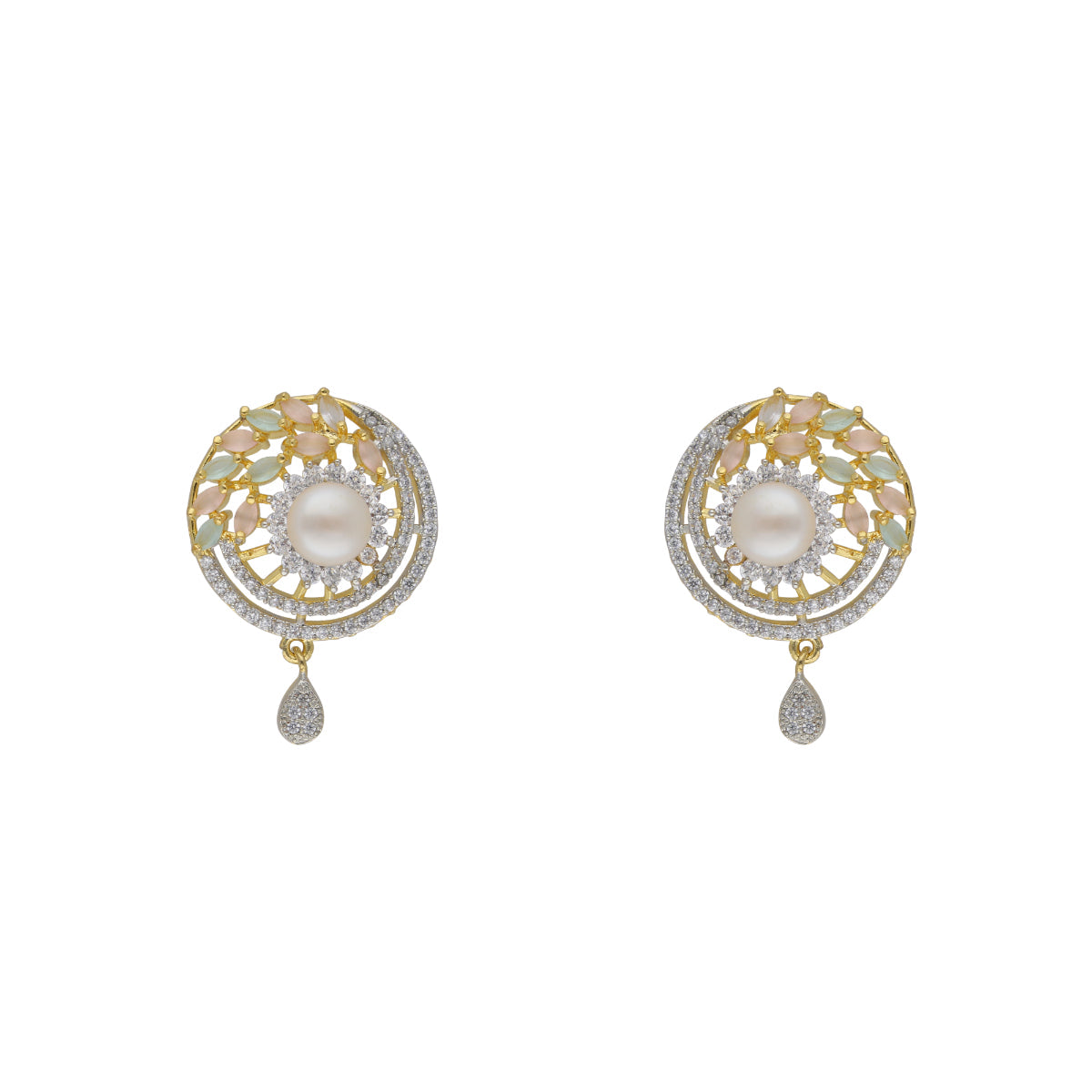 J Pearls Baani 1 Line Pearl Sets - Real Pearl Jewelry - Swadesiicart