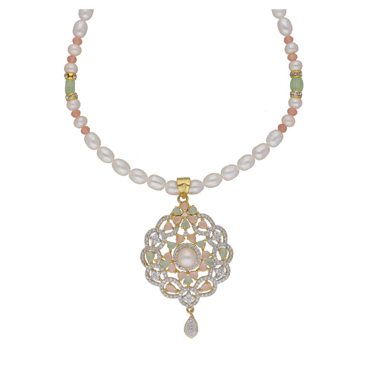 J Pearls Cherry 1 Line Pearl Sets - Real Pearl Jewelry - Swadesiicart