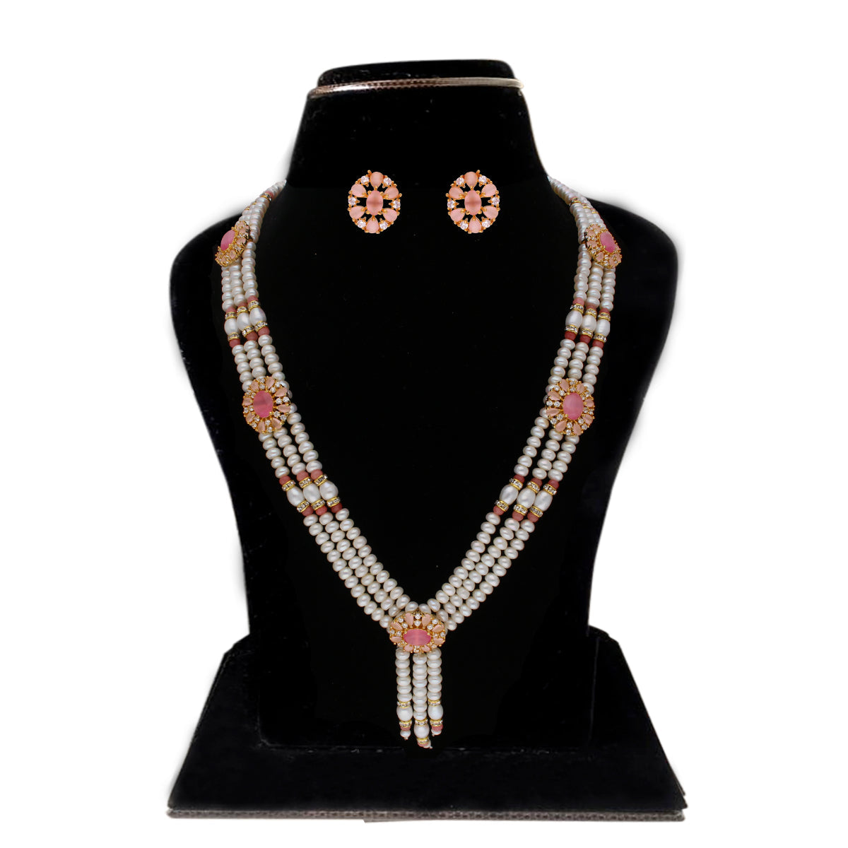 J Pearls Eva 3 Lines Pearl Sets - Real Pearl Jewelry - J Pearls