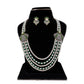 J Pearls Baldar 5 Lines Pearl Set - Swadesiicart