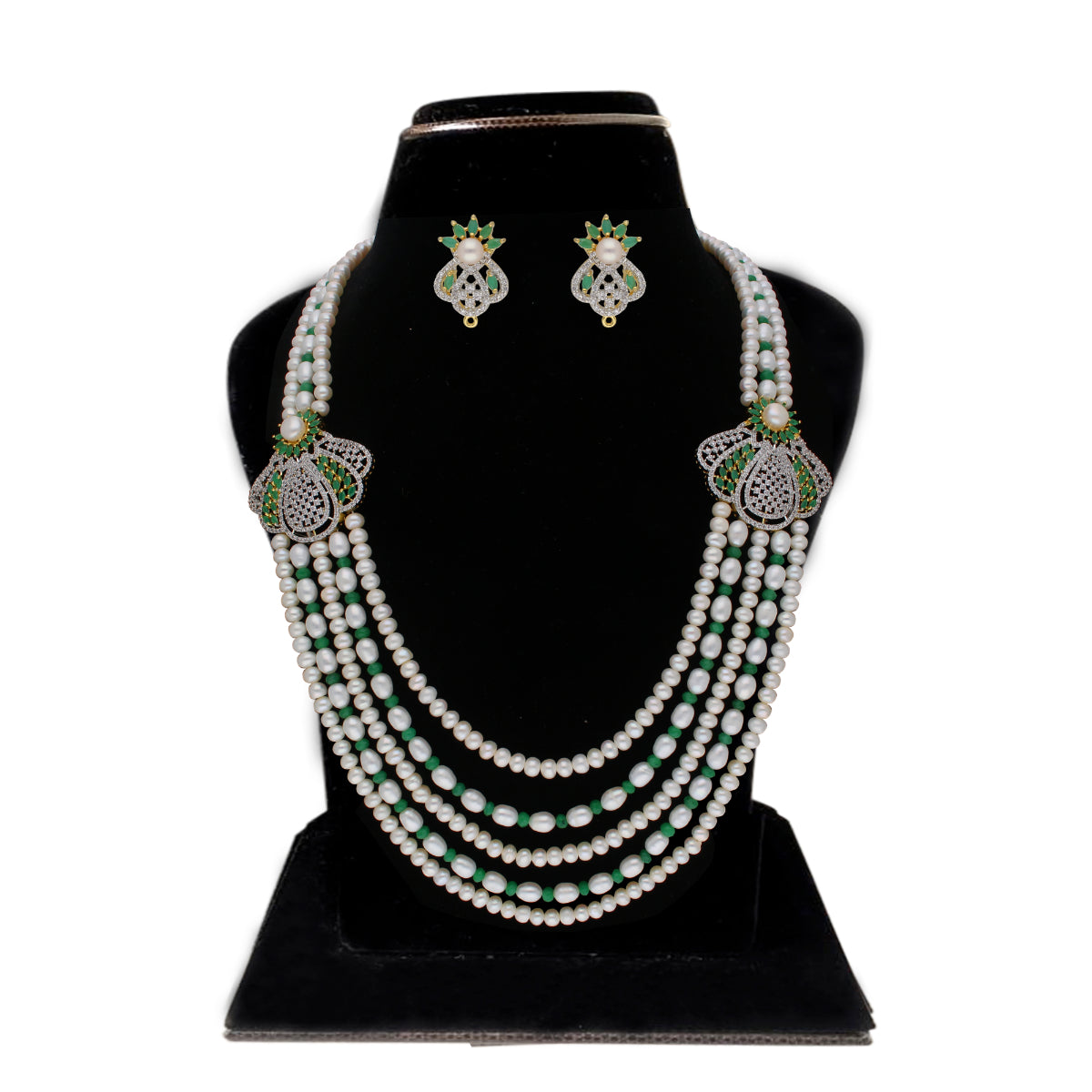 J Pearls Baldar 5 Lines Pearl Sets - Real Pearl Jewelry - J Pearls