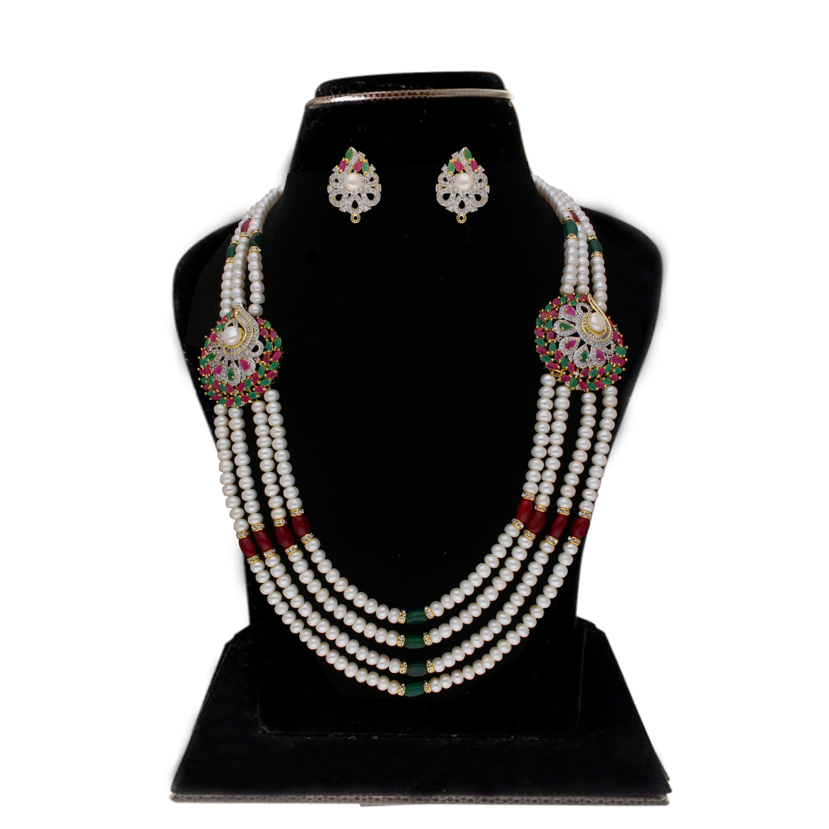J Pearls Gamini 4 Lines Pearl Sets - Real Pearl Jewelry - J Pearls