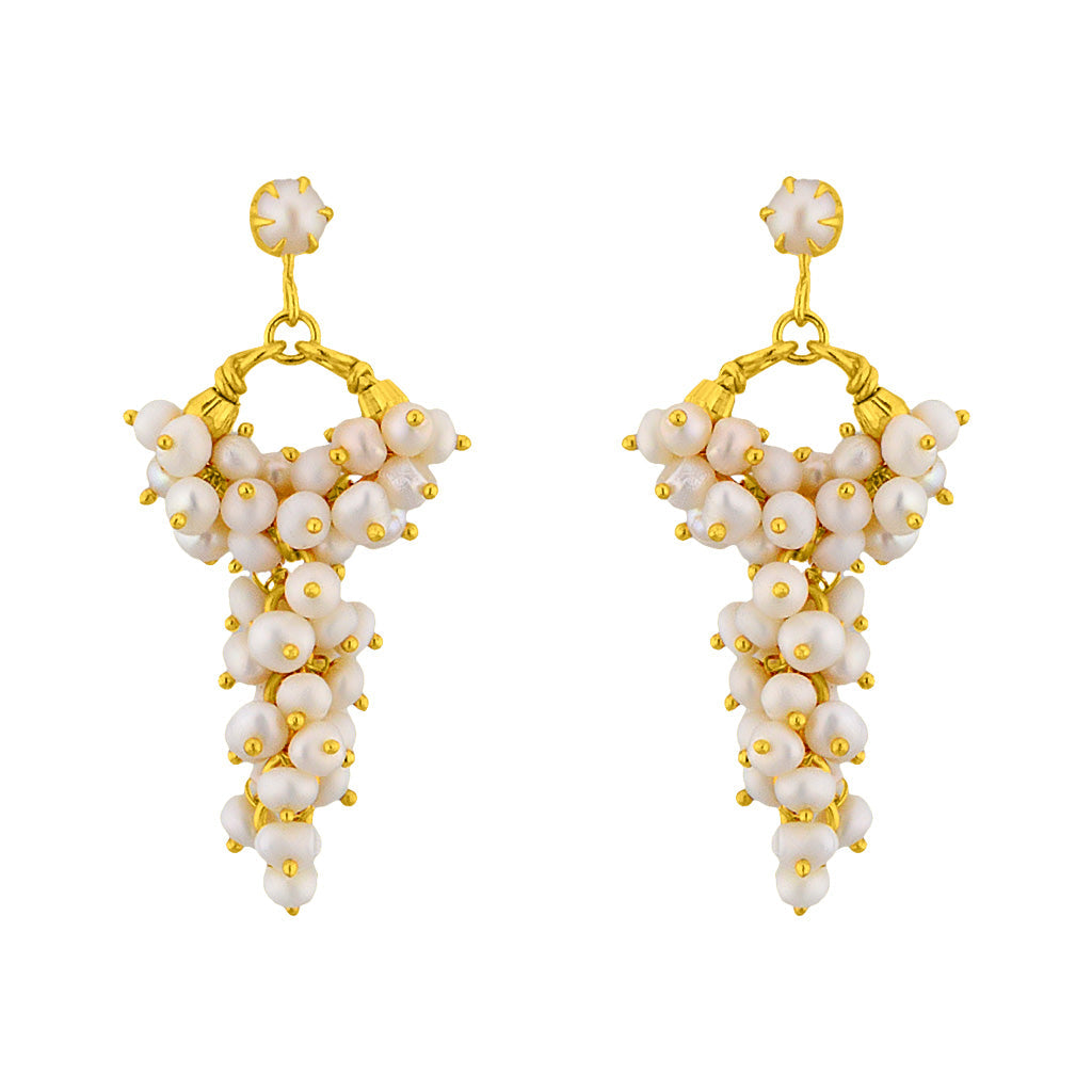 J Pearls Grape Hanging - Real Pearl Jewelry | Swadesiicart